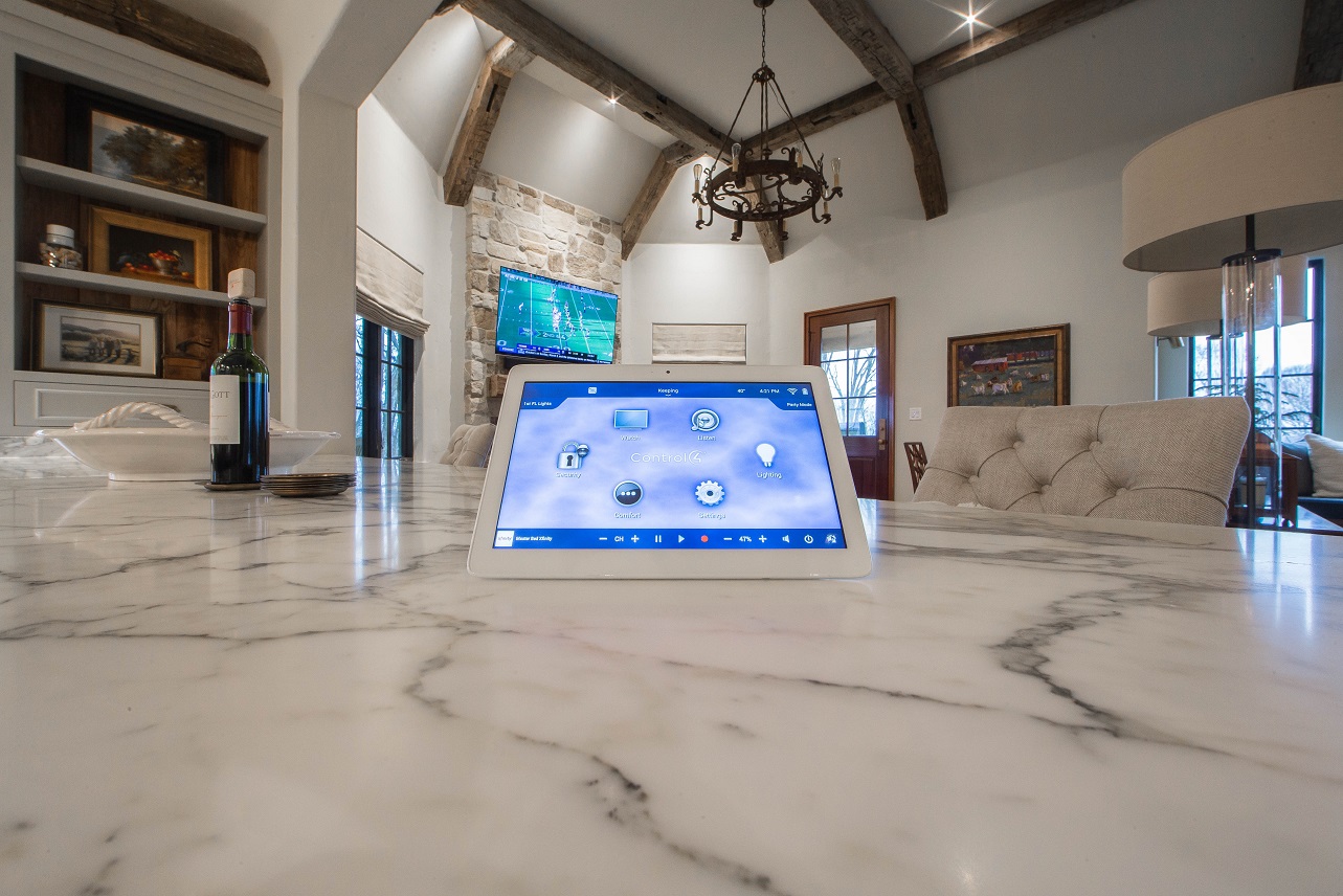 Surveillance Control4 smart homeTablet plus TV Hang Security Plus Richmond VA