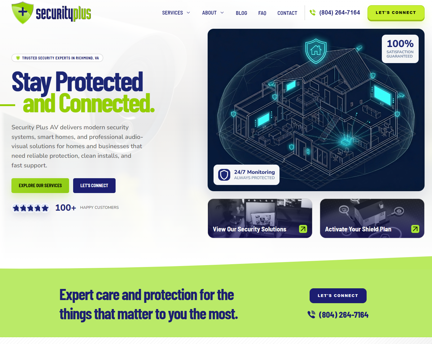 A screenshot of our New Website
